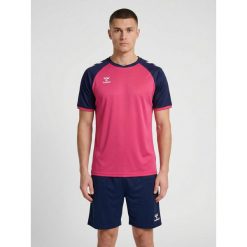 Koszulka Hummel League. Czerwone bluzki damskie Hummel, bez wzorów, eleganckie, bez kołnierzyka, bez ramiączek. Za 167.00 zł.