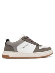 Calvin Klein Sneakersy V3X9-83465-0318 M Biały. Białe buty sportowe chłopięce Calvin Klein, ze skóry, bez zapięcia. Za 414.99 zł.