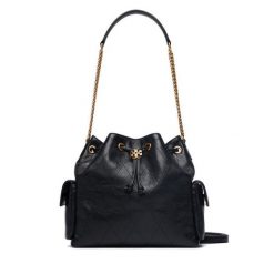 Torebka Tory Burch. Czarne torebki klasyczne damskie Tory Burch, bez dodatków. Za 3,069.00 zł.