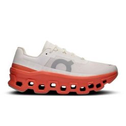 Buty do biegania damskie On Running White-flame. Białe obuwie sportowe damskie On Running, z materiału, bez zapięcia, do biegania. Za 956.00 zł.