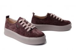 FILIPPO DP6122/26 D BR ciemny brązowy, półbuty damskie. Brązowe półbuty damskie Filippo, bez wzorów, ze skóry, bez obcasa, bez zapięcia. Za 169.92 zł.