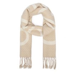 Szalik Calvin Klein. Brązowe szaliki damskie Calvin Klein, bez wzorów. Za 369.99 zł.