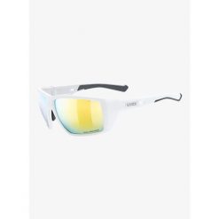 Okulary przeciwsłoneczne Uvex MTN Venture CV - white matt/mirror yellow. Białe okulary przeciwsłoneczne damskie UVEX. Za 342.26 zł.