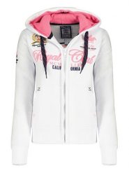 Canadian Peak Bluza "Fanilleak" w kolorze białym rozmiar: L. Białe bluzy damskie Canadian Peak, l, z aplikacjami, z bawełny, bez kaptura. Za 105.63 zł.