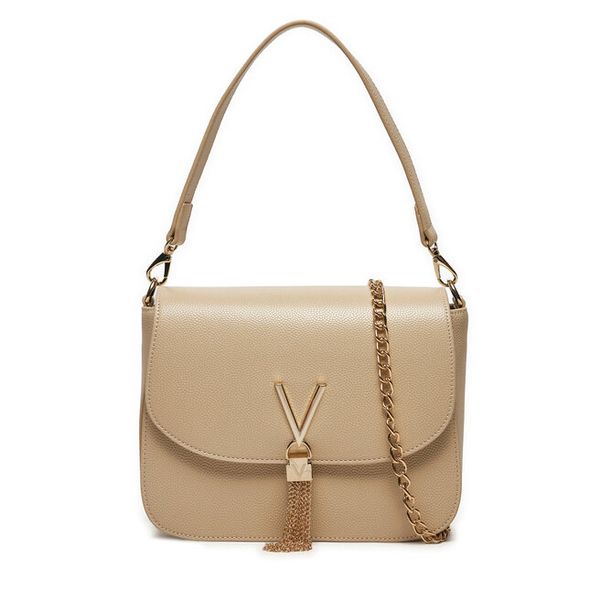 Torebka Valentino. Brązowe torebki wieczorowe damskie Valentino, bez wzorów, bez dodatków. Za 279.99 zł.