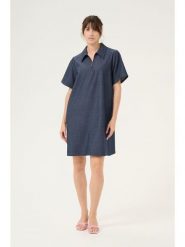 CULTURE Sukienka w kolorze granatowym rozmiar: L. Niebieskie sukienki damskie Culture, bez wzorów, bez ramiączek. Za 195.99 zł.