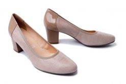 BIOECO BY ARKA 5175 1360+1404 beż, czółenka damskie. Czółenka damskie Bioeco by Arka, bez wzorów, ze skóry, bez obcasa, na obcasie. Za 354.90 zł.