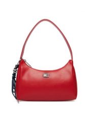 Tommy Jeans Torebka Tjw City Charm Shoulder Bag AW0AW18458 Czerwony. Czerwone torebki klasyczne damskie Tommy Jeans, z jeansu, bez dodatków. Za 409.99 zł.