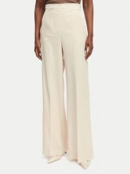 Marella Spodnie materiałowe Stampa 2613131032 Beżowy Straight Fit. Brązowe spodnie materiałowe damskie Marella, bez wzorów, z acetatu. Za 1,029.00 zł.