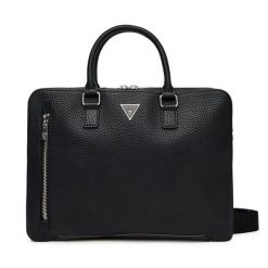 Torba na laptopa Guess. Czarne torby na laptopa Guess, z aplikacjami. Za 339.99 zł.