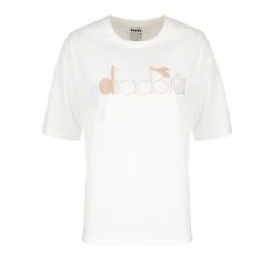 Koszulka damska DIADORA L. T-SHIRT SS URBANITY. Czarne koszulki sportowe damskie Diadora, l, bez wzorów, bez ramiączek. Za 49.99 zł.