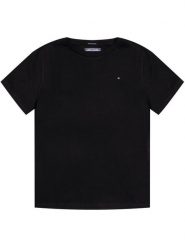 Tommy Hilfiger T-Shirt KB0KB04140 Czarny Regular Fit. Czarne t-shirty i koszulki chłopięce Tommy Hilfiger, bez wzorów, z bawełny, bez kołnierzyka, bez ramiączek. Za 69.99 zł.