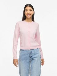 Vila Kardigan "Vimalu" w kolorze jasnoróżowym rozmiar: M. Różowe kardigany damskie Vila, m, bez wzorów, z materiału. Za 88.02 zł.