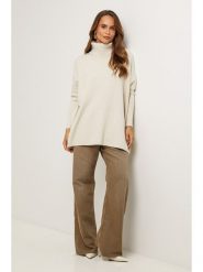 Soft Cashmere Golf w kolorze kremowym rozmiar: 38/40. Brązowe golfy damskie Soft Cashmere, bez wzorów, bez ramiączek. Za 152.99 zł.