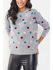 Milan Kiss Sweter w kolorze szarym rozmiar: XL. Szare swetry klasyczne damskie Milan Kiss, xl, bez kołnierzyka. Za 158.10 zł.