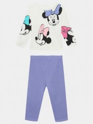 OVS Komplet bluza i legginsy MINNIE 1843670 Écru Regular Fit. Bluzy dziewczęce OVS, bez wzorów, z bawełny, bez ramiączek, bez kaptura. Za 129.99 zł.