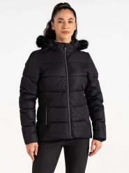 Dare 2b Kurtka narciarska "Glamorize V" w kolorze czarnym rozmiar: 36. Czarne kurtki sportowe damskie Dare 2b, m, bez wzorów, bez kaptura. Za 346.99 zł.