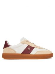 Tommy Hilfiger Sneakersy Premium Heritage FW0FW09497 Beżowy. Brązowe obuwie sportowe damskie Tommy Hilfiger, ze skóry, bez zapięcia, Adidas Advantage. Za 529.99 zł.