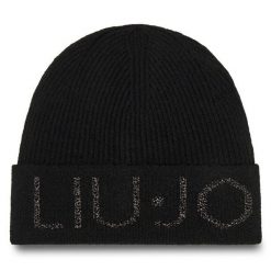 Czapka Liu Jo. Czarne czapki damskie Liu Jo, na zimę, bez wzorów. Za 199.99 zł.