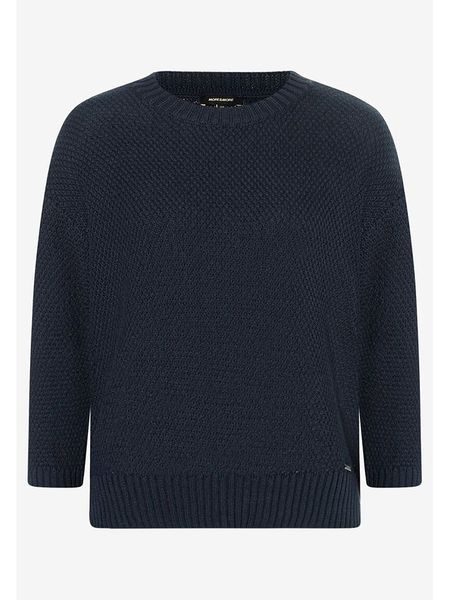 More & More Sweter w kolorze granatowym rozmiar: 44. Niebieskie swetry klasyczne damskie More & More, bez kołnierzyka. Za 109.78 zł.