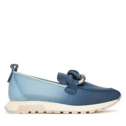 Mokasyny Hispanitas. Niebieskie mokasyny damskie Hispanitas, bez obcasa. Za 639.99 zł.