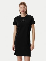 KARL LAGERFELD Sukienka codzienna B2W13071 Czarny Regular Fit. Czarne sukienki damskie KARL LAGERFELD, bez wzorów, z bawełny, bez ramiączek. Za 649.99 zł.