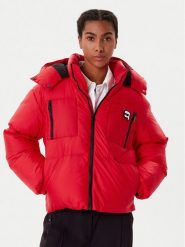 KARL LAGERFELD Kurtka zimowa A3W15020 Czerwony Regular Fit. Czerwone kurtki damskie KARL LAGERFELD, na zimę, s, bez wzorów, z syntetyku, bez kaptura. Za 999.99 zł.