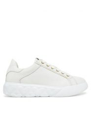 LOVE MOSCHINO Sneakersy JA15054G1MIA410A Biały. Białe obuwie sportowe damskie Love Moschino, ze skóry, bez zapięcia. Za 419.99 zł.
