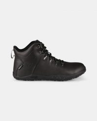 Uniseksowe wysokie buty outdoorowe minimalistyczne Kilpi BARE LEATHER HIGH-U. Czarne obuwie trekkingowe damskie Kilpi, z materiału, bez zapięcia. Za 783.53 zł.