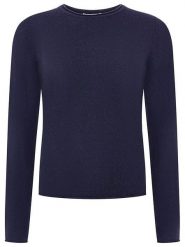 Zwillingsherz Kaszmirowa koszulka w kolorze granatowym rozmiar: M. Niebieskie koszulki damskie Zwillingsherz, m, bez wzorów, z kaszmiru, bez kołnierzyka, bez ramiączek. Za 304.99 zł.