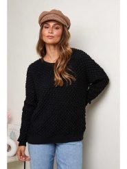 Soft Cashmere Sweter w kolorze czarnym rozmiar: 38/40. Czarne swetry klasyczne damskie Soft Cashmere, bez kołnierzyka. Za 173.99 zł.