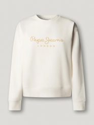 Pepe Jeans Bluza "Maty" w kolorze białym rozmiar: L. Białe bluzy damskie Pepe Jeans, l, bez wzorów, z jeansu, bez kaptura. Za 152.99 zł.