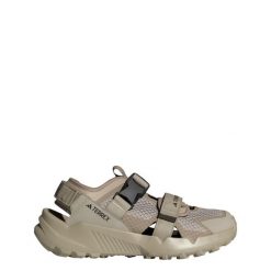 Sandały TERREX Hydroterra. Brązowe sandały damskie Adidas, bez wzorów, bez obcasa, bez zapięcia. Za 439.00 zł.