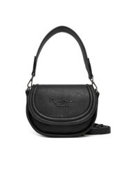 Pepe Jeans Torebka Crisha Code PL0300006 Czarny. Czarne torebki klasyczne damskie Pepe Jeans, z jeansu, bez dodatków. Za 279.99 zł.