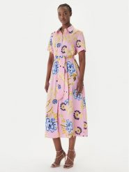 LOLA CASADEMUNT Sukienka koszulowa LS2616088 Różowy Regular Fit. Czerwone sukienki damskie LOLA CASADEMUNT, bez wzorów, z syntetyku, bez ramiączek. Za 712.99 zł.