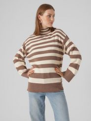 Vero Moda Golf w kolorze kremowo-jasnobrązowym rozmiar: S. Brązowe golfy damskie Vero Moda, s, bez wzorów, bez ramiączek. Za 61.46 zł.