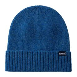 Kapelusz damski Regatta Ribbed Basic. Niebieskie kapelusze damskie Regatta, bez wzorów, z elastanu. Za 80.00 zł.