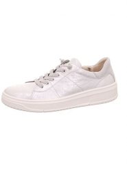 Legero Skórzane sneakersy "Rejoise" w kolorze srebrnym rozmiar: 38. Szare obuwie sportowe damskie Legero, bez zapięcia. Za 184.89 zł.