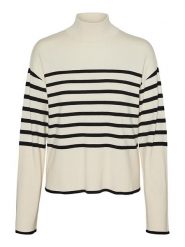 Vero Moda Sweter w kolorze czarno-kremowym rozmiar: S. Czarne swetry klasyczne damskie Vero Moda, s, z wiskozy, bez kołnierzyka. Za 87.95 zł.