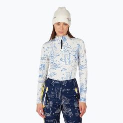 Bluza damska Rossignol JCC Booster Half Zip snow angel. Białe bluzy damskie Rossignol, bez wzorów, bez kaptura. Za 739.99 zł.