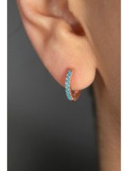 Lodie Silver Srebrne kolczyki-kreole z cyrkoniami rozmiar: onesize. Szare kolczyki damskie Lodie Silver, z cyrkonią, srebrne. Za 72.45 zł.