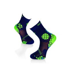 Niebiesko-żółte skarpetki kompresyjne do biegania. Niebieskie skarpetki damskie TRY TO FLY, bez wzorów. W wyprzedaży za 67.34 zł.