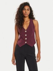 Marciano Guess Kamizelka Celia 4BGN04 7046A Bordowy Regular Fit. Czerwone kamizelki damskie Marciano Guess, z aplikacjami, z syntetyku, bez kaptura. Za 409.99 zł.