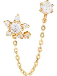 OR ÉCLAT Złote kolczyki-wkrętki "Duchesse" z cyrkoniami rozmiar: onesize. Żółte kolczyki damskie Or Éclat, z cyrkonią, złote. Za 347.99 zł.