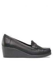 Go Soft Półbuty EST-295-14 Granatowy. Niebieskie czółenka damskie GO SOFT, bez wzorów, ze skóry, bez obcasa, na koturnie, bez zapięcia. Za 199.99 zł.