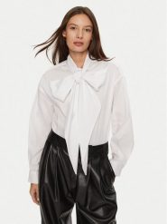 Dixie Koszula CEMUHMSA Biały Regular Fit. Białe koszule damskie Dixie, l, bez wzorów, z bawełny, bez kołnierzyka, bez ramiączek. Za 309.99 zł.