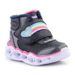 Buty Skechers Brilliant Rainbow 302669N-NVPK niebieskie. Niebieskie buty sportowe dziewczęce bez zapięcia. Za 394.65 zł.