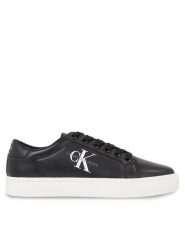 Calvin Klein Jeans Sneakersy Classic Cupsole Laceup Lth Wn YW0YW01269 Czarny. Czarne obuwie sportowe damskie Calvin Klein Jeans, z jeansu, bez zapięcia. Za 239.99 zł.