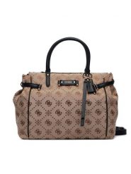 Guess Torebka Dorothy HWJP22 31060 Brązowy jasny. Brązowe kuferki damskie Guess, z aplikacjami, z materiału, bez dodatków. Za 584.99 zł.