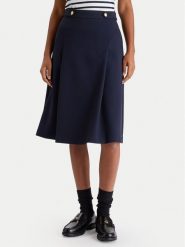 Tommy Hilfiger Spódnica trapezowa WW0WW48263 Granatowy Regular Fit. Niebieskie spódnice damskie Tommy Hilfiger, bez wzorów, z syntetyku. Za 749.99 zł.